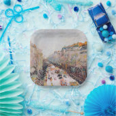 Pissarro - Montmartre, Mardi Gras am Boulevard Pappteller (Party)