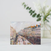 Pissarro - Montmartre, Mardi Gras am Boulevard Postkarte (Stehend Vorderseite)