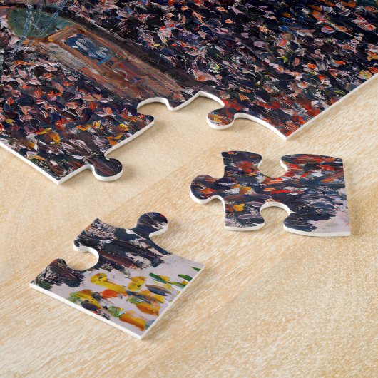 Pissarro - Montmartre, Mardi Gras am Boulevard Puzzle (Seite)