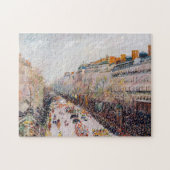 Pissarro - Montmartre, Mardi Gras am Boulevard Puzzle (Horizontal)