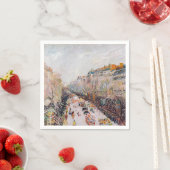 Pissarro - Montmartre, Mardi Gras am Boulevard Serviette (Beispiel)