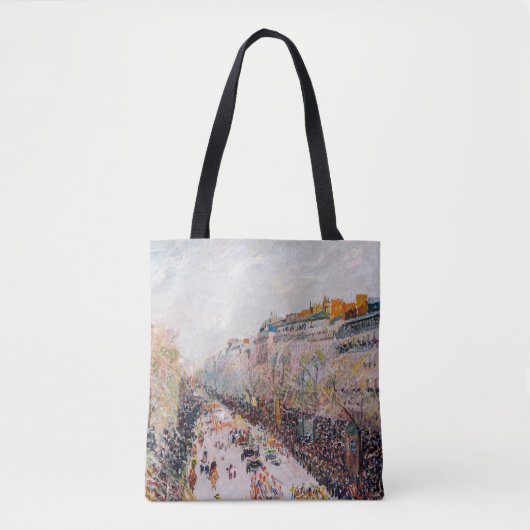 Pissarro - Montmartre, Mardi Gras am Boulevard Tasche (Vorderseite)