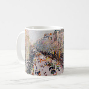 Pissarro - Montmartre, Mardi Gras auf dem Boulevar Kaffeetasse