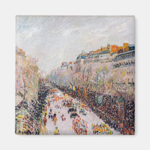 Pissarro - Montmartre, Mardi Gras auf dem Boulevar Magnet