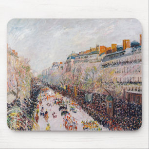 Pissarro - Montmartre, Mardi Gras auf dem Boulevar Mousepad