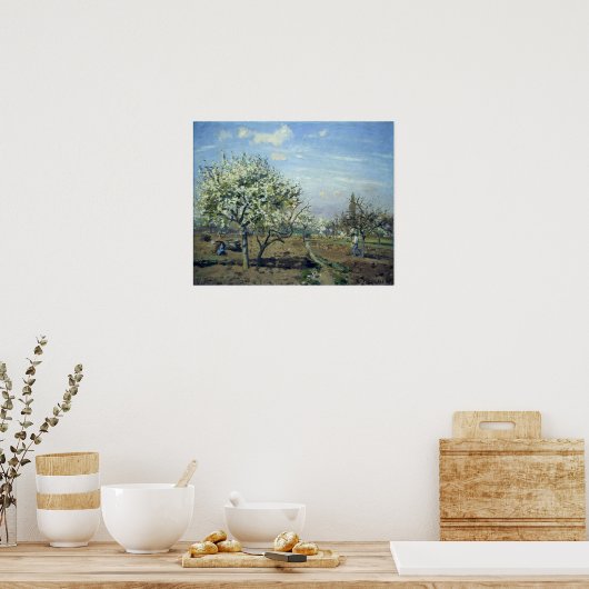 Pissarro - Orchard in Bloom Louveciennes 1892 Poster (Küche)