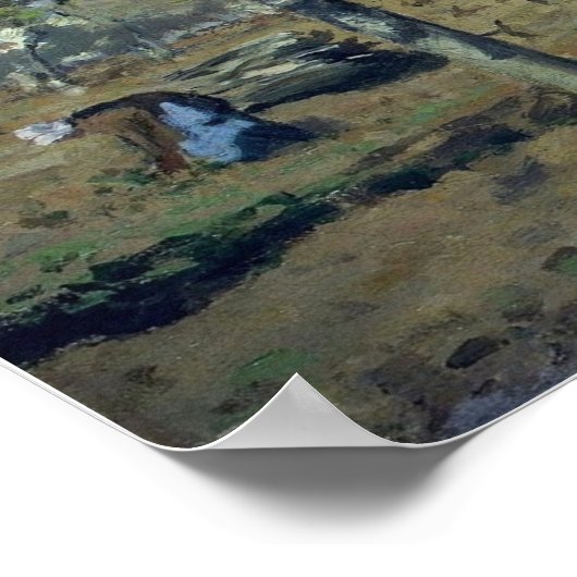 Pissarro - Orchard in Bloom Louveciennes 1892 Poster (Ecke)