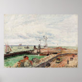 Pissarro - Pier und Semaphore von Havre 1903 Poster (Vorne)