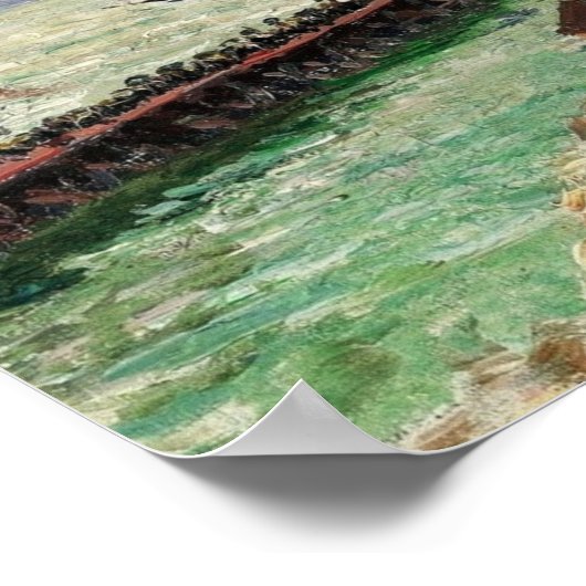 Pissarro - Pier und Semaphore von Havre 1903 Poster (Ecke)