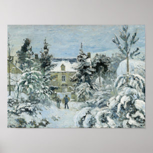Pissarro - Piettes Haus in Montfoucault, Poster