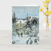 Pissarro - Piette's House in Montfoucault Karte (Gelbe Blume)