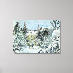 Pissarro - Piette's House in Montfoucault Leinwanddruck