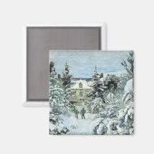 Pissarro - Piette's House in Montfoucault Magnet (Vorderseite/Rückseite)