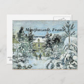 Pissarro - Piette's House in Montfoucault Postkarte (Vorne/Hinten)