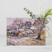 Pissarro - Schnee bei Montfoucault (Stehend Vorderseite)