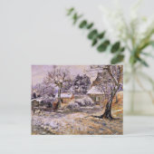 Pissarro - Schnee bei Montfoucault Postkarte (Stehend Vorderseite)