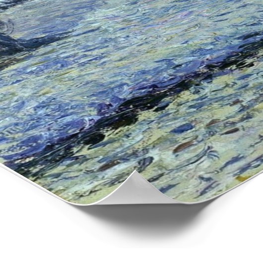 Pissarro - Schneeszene in Eragny (Bazincourt) Poster (Ecke)