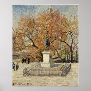 Pissarro - Statue von Henri IV 1901 Poster
