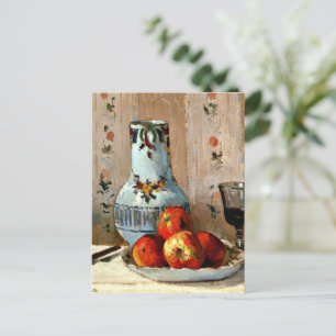 Pissarro - Stillleben mit Äpfeln und Krug Postkarte