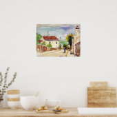 Pissarro - Straße von Hermitage Pontoise 1875 Poster (Küche)