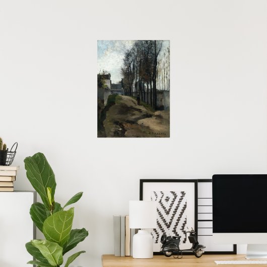 Pissarro - Straße Winter 1862 Poster (Heimbüro)