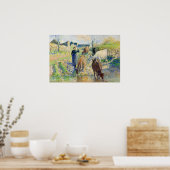Pissarro - The Cows Watering Osny 1886 Poster (Küche)