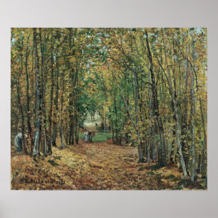 Pissarro - Wald bei Marly 1871 Poster