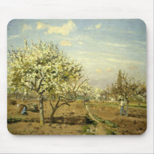 Pissarros "Der Obstgarten" - Mousepad