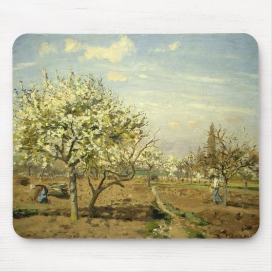 Pissarros "Der Obstgarten" - Mousepad (Vorne)