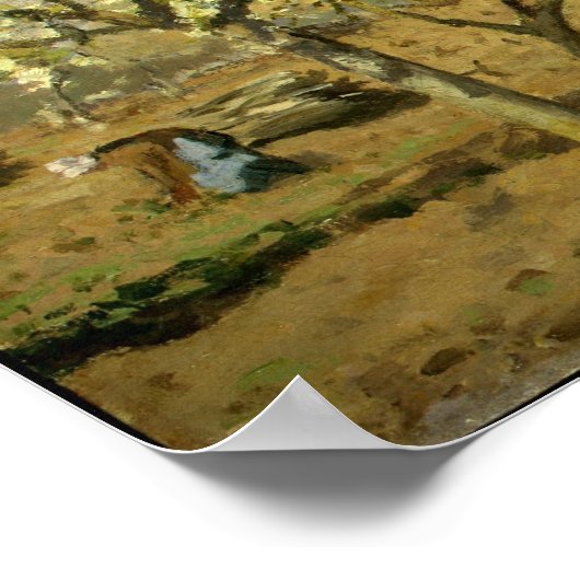 Pissarros "Der Obstgarten" - Poster (Ecke)