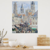 Pissarros Lebensmittelstraße, Rouen Poster (Küche)