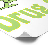 Pisse auf dem Poster zum Drogenmissbrauch (Ecke)