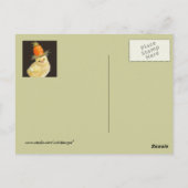 Pisse mit hoher Karottenkarte Postkarte (Rückseite)