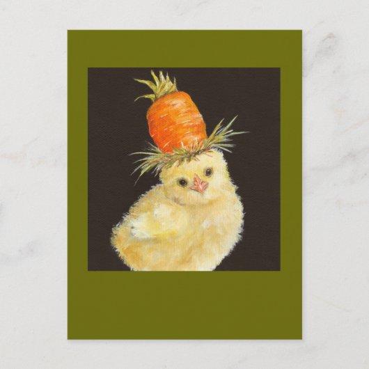 Pisse mit hoher Karottenkarte Postkarte (Vorderseite)