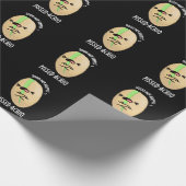 Pissed-achio Funny Pistachio Pun Dark BG Geschenkpapier (Ecke)