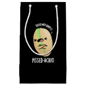 Pissed-achio Funny Pistachio Pun Dark BG Kleine Geschenktüte (Vorderseite)