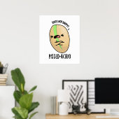 Pissed-achio Funny Pistachio Pun Poster (Heimbüro)