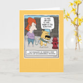 Pissen oder nicht pissen Geburtstag Karte (Gelbe Blume)