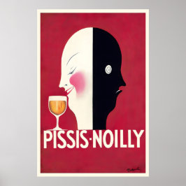 Pissis-Noilly Le Vermouth Vintage Food&Drink Poster
