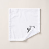Pisst das Symbol und Zeichen der Fische Badhandtuch Set (Waschlappen)