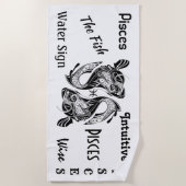 Pisst das Symbol und Zeichen der Fische Strandtuch (Vorderseite)