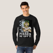 Pisst mir vom erwachsenen Langschläfchen-T - Shirt (Vorne ganz)