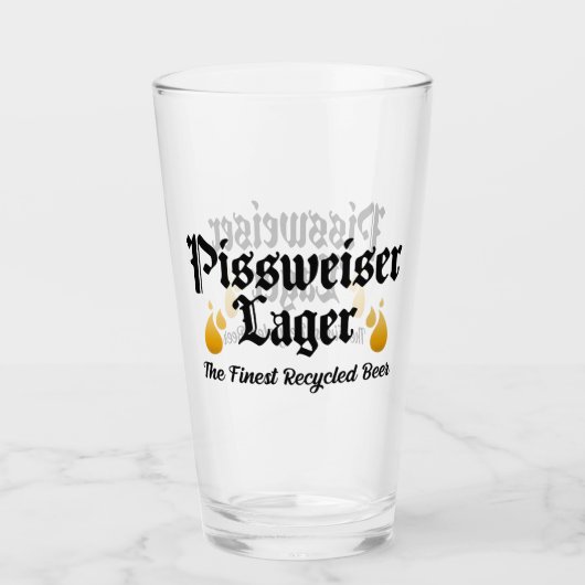 PISSWEISER GLAS (Vorderseite)