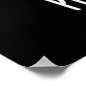 Pist-achioo Funny Sneezing Pistachio Pun Dark BG Poster (Ecke)