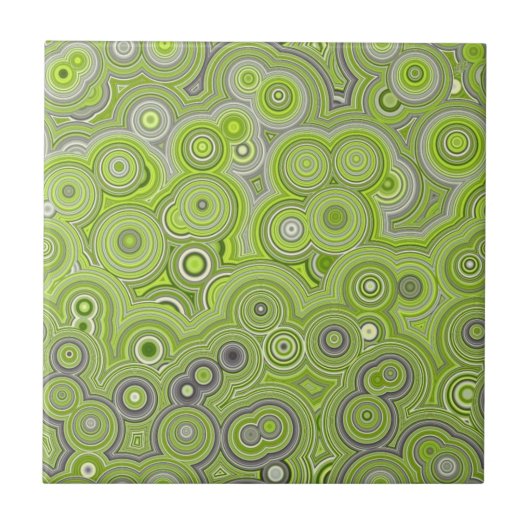 Pistachio Agate Flow – Elegant Abstract Pattern Fliese (Vorderseite)