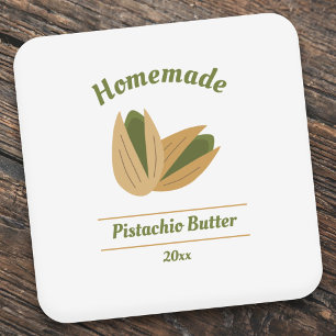Pistachio Butter Etikett Quadratischer Aufkleber
