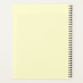 Pistachio & Cream Formal Simple Day Wedding Planer (Rückseite)