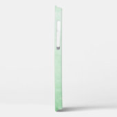 Pistachio Gray stilvolle rustikale Monogramm Case-Mate iPhone Hülle (Rückseite / Links)