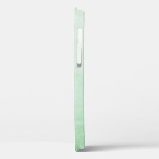 Pistachio Gray stilvolle rustikale Monogramm Case-Mate iPhone Hülle (Rückseite / Links)