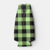 Pistachio Green Blk Buffalo Chk Kariert 1I Monogra Flaschenkühler (Rückseite)